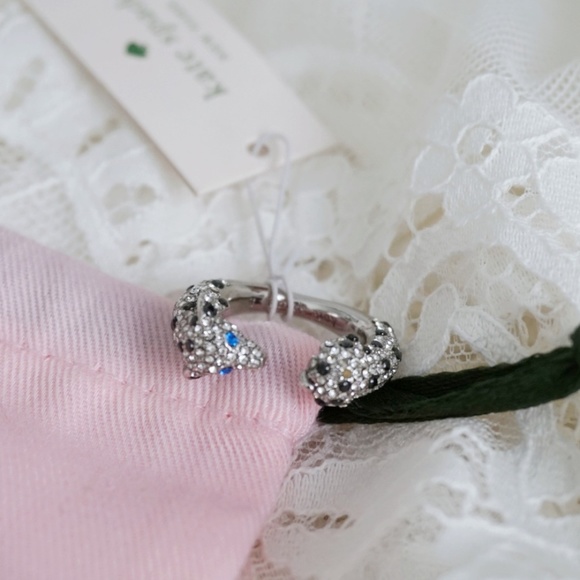 NWT KATE SPADE Hot Dog Pave Ring ~DUST BAG Size 6 K9188 $89 - Picture 1 of 6